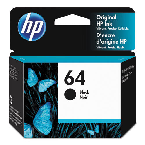 HP 64, (N9J90AN) Black Original Ink Cartridge-(HEWN9J90AN)