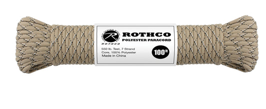 Rothco 550lb Type III Camo Polyester Paracord