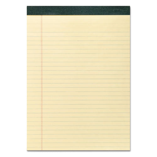 Recycled Legal Pad, Wide/Legal Rule, 40 Canary-Yellow 8.5 x 11 Sheets, Dozen-(ROA74712)