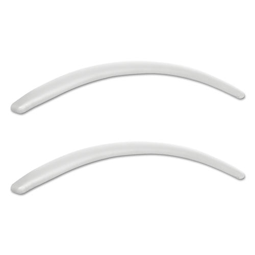 Neratoli Series Replacement Arm Pads for Alera Neratoli Series Chairs, Faux Leather, 1.77 x 15.15 x 0.59, White, 2/Set-(ALENRAP06)