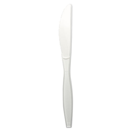 Heavyweight Polypropylene Cutlery, Knife, White, 1000/Carton-(BWKKNIFEHWPPWH)