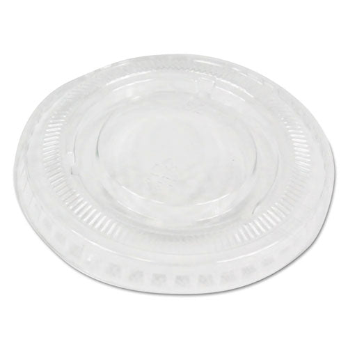 Souffle/Portion Cup Lids, Fits 1 oz Portion Cups, Clear, 2,500/Carton-(BWKPRTLID1)