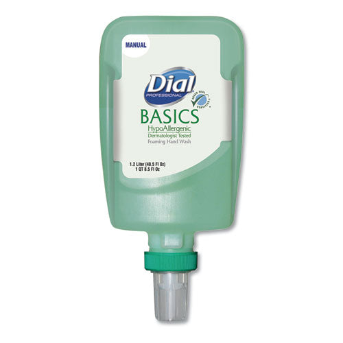 Basics Hypoallergenic Foaming Hand Wash Refill for FIT Manual Dispenser, Honeysuckle, 1.2 L-(DIA16714EA)
