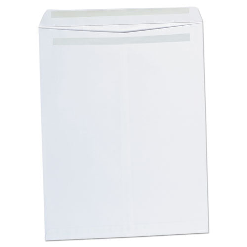 Self-Stick Open End Catalog Envelope, #15 1/2, Square Flap, Self-Adhesive Closure, 12 x 15.5, White, 100/Box-(UNV42103)