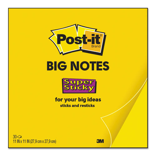 Big Notes, Unruled, 11 x 11, Yellow, 30 Sheets-(MMMBN11)