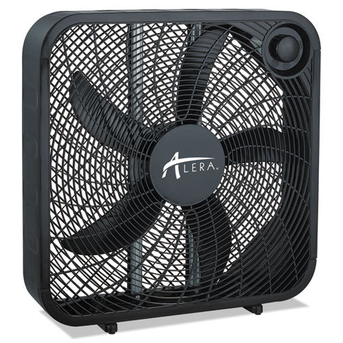 3-Speed Box Fan, Black-(ALEFANBX20B)