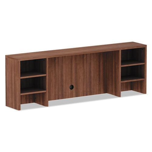 Alera Valencia Series Organizer Hutch, 70.63w x 11.75d x 23.63h, Modern Walnut-(ALEVA267212WA)