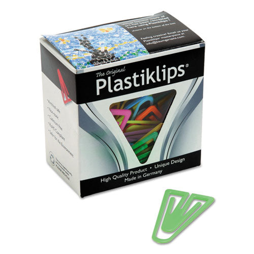 Plastiklips Paper Clips, Extra Large, Smooth, Assorted Colors, 50/Box-(BAULP1700)