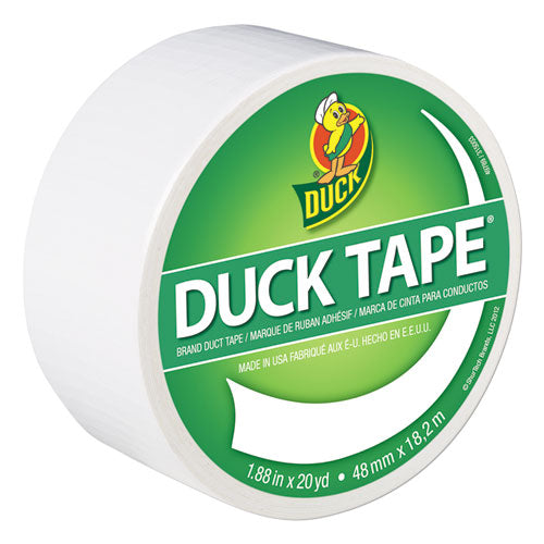 Colored Duct Tape, 3" Core, 1.88" x 20 yds, White-(DUC1265015)