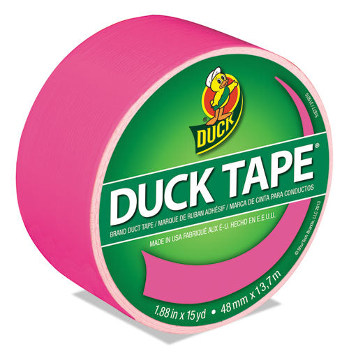 Colored Duct Tape, 3" Core, 1.88" x 15 yds, Neon Pink-(DUC1265016)