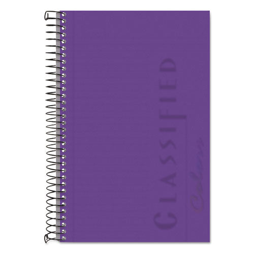 Color Notebooks, 1-Subject, Narrow Rule, Orchid Cover, (100) 8.5 x 5.5 Orchid Sheets-(TOP99712)