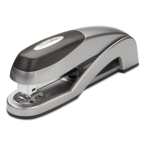 Optima Full Strip Desk Stapler, 25-Sheet Capacity, Silver-(SWI87801)