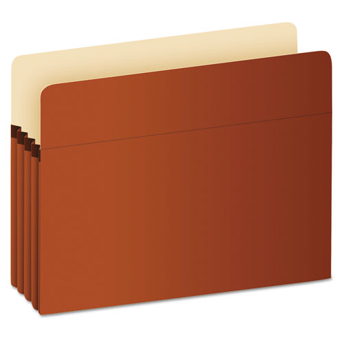 Pocket File, 3.5" Expansion, Legal Size, Red Fiber-(PFXS26E)