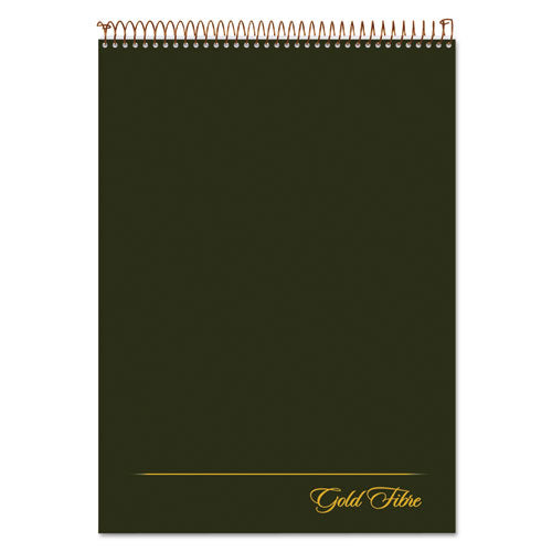 Gold Fibre Wirebound Project Notes Pad, Project-Management Format, Green Cover, 70 White 8.5 x 11.75 Sheets-(TOP20811)