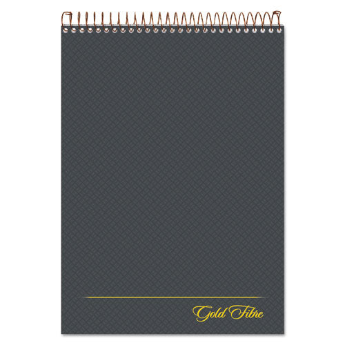 Gold Fibre Wirebound Project Notes Pad, Project-Management Format, Gray Cover, 70 White 8.5 x 11.75 Sheets-(TOP20813)