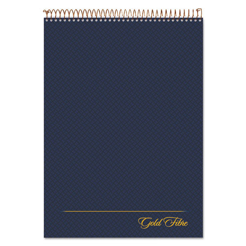 Gold Fibre Wirebound Project Notes Pad, Project-Management Format, Navy Cover, 70 White 8.5 x 11.75 Sheets-(TOP20815)