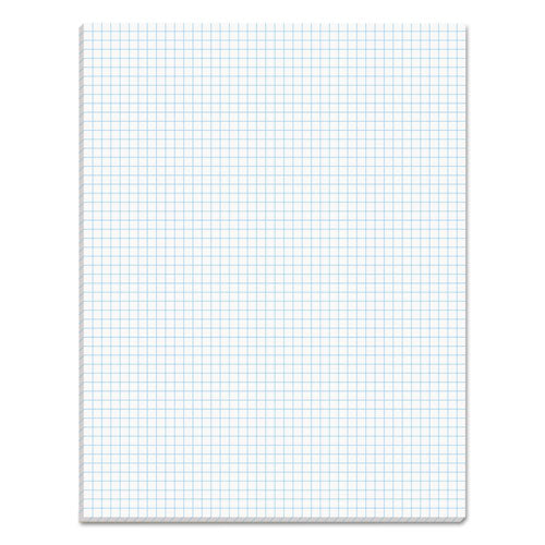 Quadrille Pads, Quadrille Rule (5 sq/in), 50 White 8.5 x 11 Sheets-(TOP33051)