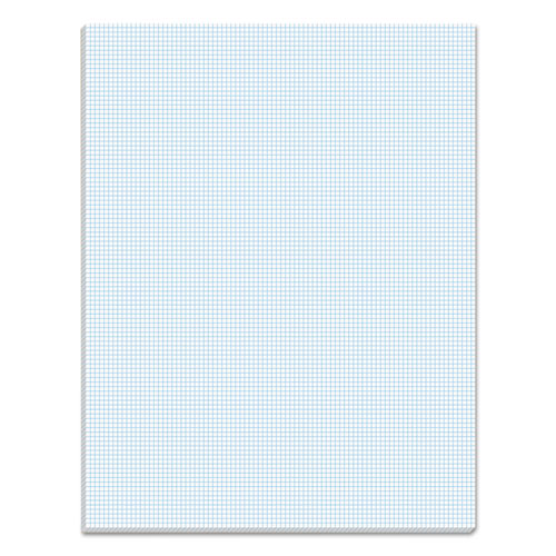 Quadrille Pads, Quadrille Rule (10 sq/in), 50 White 8.5 x 11 Sheets-(TOP33101)