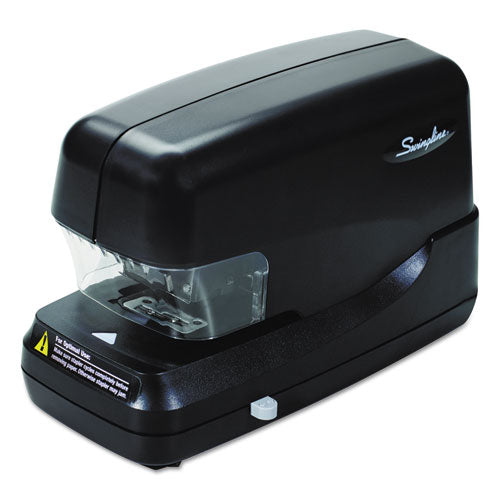 High-Capacity Flat Clinch Electric Stapler, 70-Sheet Capacity, Black-(SWI69270)