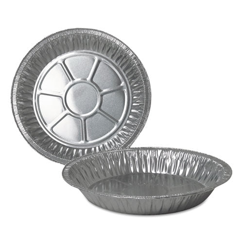 Aluminum Pie Pans, Deep, 32.7 oz, 9" Diameter x 1.31", Silver, 500/Carton-(DPK210040)