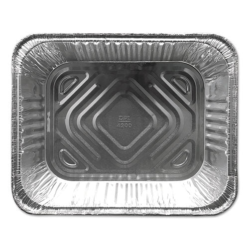 Aluminum Steam Table Pans, Half-Size Deep120 oz., 2.56" Deep, 10.38 x 12.75, 100/Carton-(DPKFS4200XX)