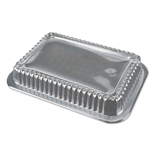 Dome Lids for 1.5 lb Oblong Containers, 6.56 x 4.63 x 2, Clear, Plastic, 500/Carton-(DPKP245500)