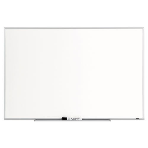 Dry Erase Board, 36 x 24, Melamine White Surface, Silver Aluminum Frame-(QRT75123)