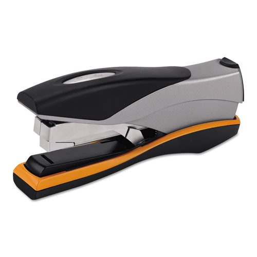 Optima 40 Desktop Stapler, 40-Sheet Capacity, Silver/Black/Orange-(SWI87845)