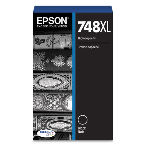 T748XL120 (748XL) DURABrite Pro High-Yield Ink, 5000 Page-Yield, Black-(EPST748XL120)