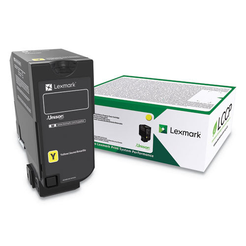 84C0HYG Unison High-Yield Toner, 16,000 Page-Yield, Yellow-(LEX84C0HYG)
