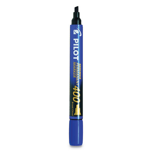 Premium 400 Permanent Marker, Broad Chisel Tip, Blue, Dozen-(PIL44116)