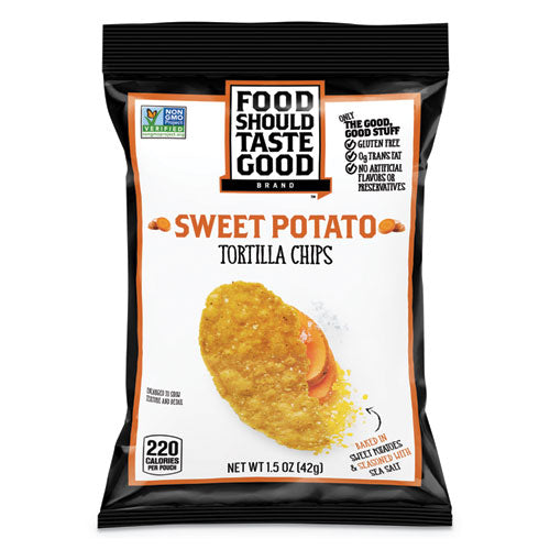 Tortilla Chips, Sweet Potato with Sea Salt, 1.5 oz, 24/Carton-(AVT81237)