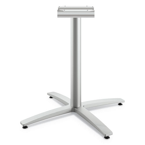 Between Seated-Height X-Base for 42" Table Tops, 32.68w x 29.57h, Silver-(HONBTX30LPR8)