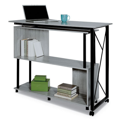 Mood Standing Height Desk, 53.25" x 21.75" x 42.25", Gray-(SAF1904GR)