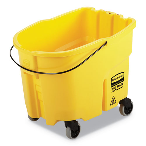 WaveBrake 2.0 Bucket, 8.75 gal, Plastic, Yellow-(RCPFG757088YEL)