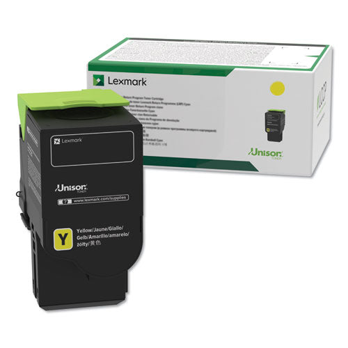 C241XY0 Return Program Extra High-Yield Toner, 3,500 Page-Yield, Yellow-(LEXC241XY0)