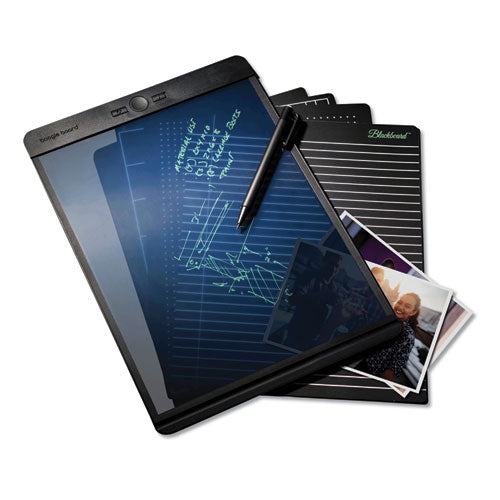 Blackboard Original LCD eWriter, 8.5" x 11" LCD Screen, 10.5" x 1" x 13.8", Black-(IMV01100012)