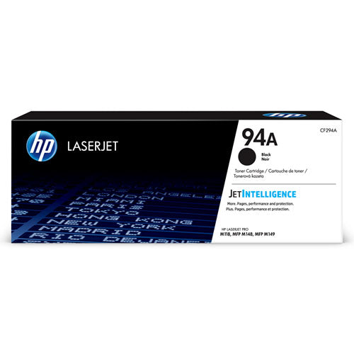 HP 94A, (CF294A) High-Yield Black Original LaserJet Toner Cartridge-(HEWCF294A)