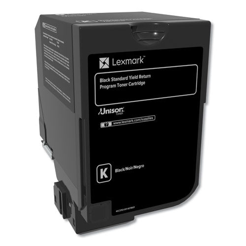 74C1SK0 Return Program Unison Toner, 7,000 Page-Yield, Black-(LEX74C1SK0)