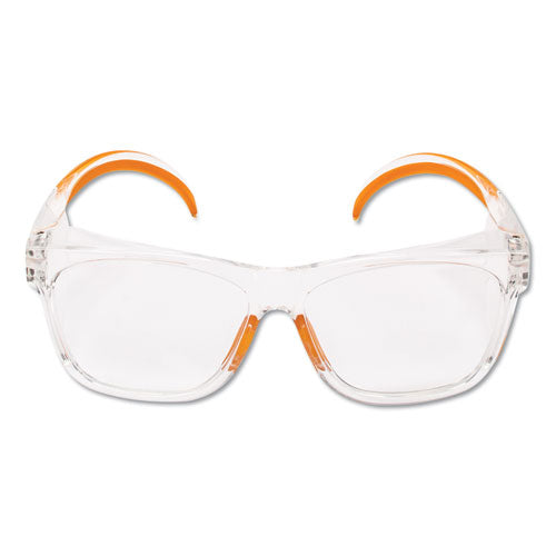 Maverick Safety Glasses, Clear/Orange, Polycarbonate Frame, 12/Box-(KCC49301)