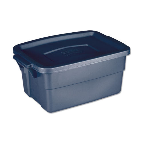 Roughneck Storage Box, 3 gal, 10.63" x 15.69" x 7", Dark Indigo Metallic-(UNXRMRT030003)