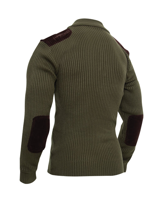 Rothco Quarter Zip Acrylic Commando Sweater