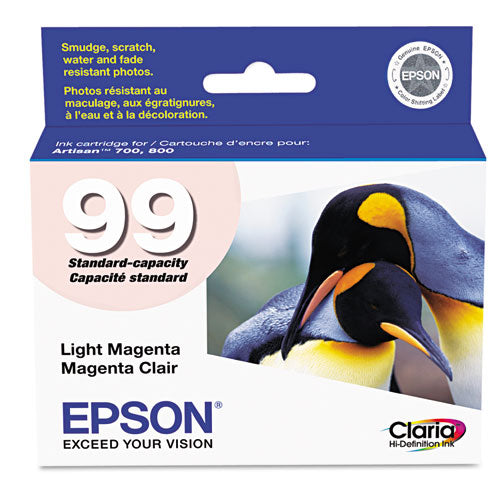 T099620-S (99) Claria Ink, 450 Page-Yield, Light Magenta-(EPST099620S)