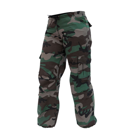 Rothco Womens Unwashed Camo Paratrooper Fatigue Pants