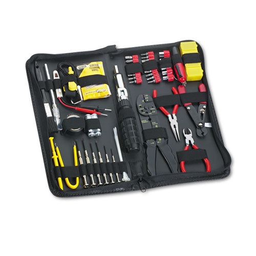 55-Piece Computer Tool Kit in Black Vinyl Zipper Case-(FEL49106)