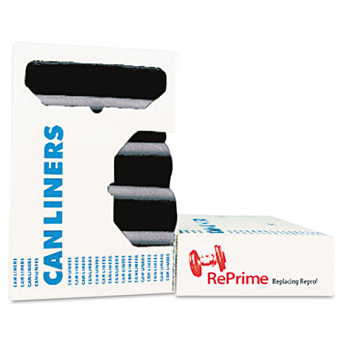 Linear Low Density Can Liners with AccuFit Sizing, 32 gal, 0.9 mil, 33" x 44", Black, 20 Bags/Roll, 5 Rolls/Carton-(HERH6644TKR01)