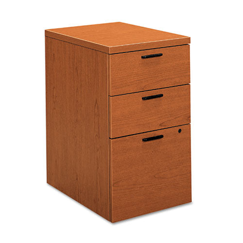 10500 Series Mobile Pedestal File, Left/Right, 3-Drawers: Box/Box/File, Legal/Letter, Bourbon Cherry, 15.75" x 22.75" x 28"-(HON105102HH)