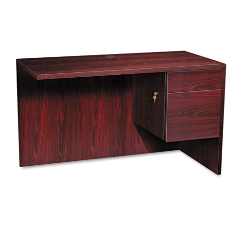 10500 Series L Workstation Return, 3/4 Height Right Ped, 48w x 24d x 29.5h, Mahogany-(HON10515RNN)