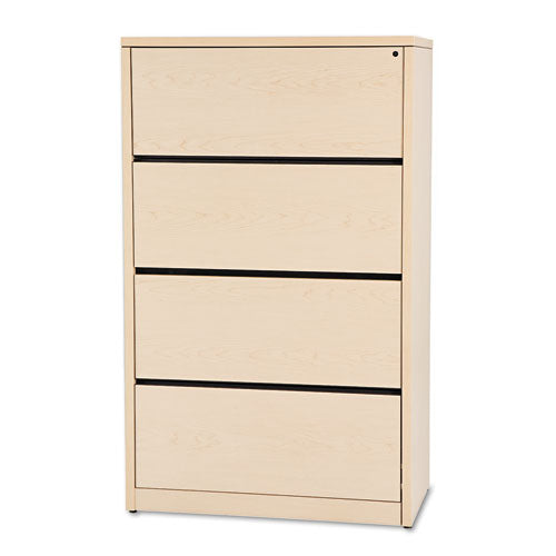 10500 Series Lateral File, 4 Legal/Letter-Size File Drawers, Natural Maple, 36" x 20" x 59.13"-(HON10516DD)