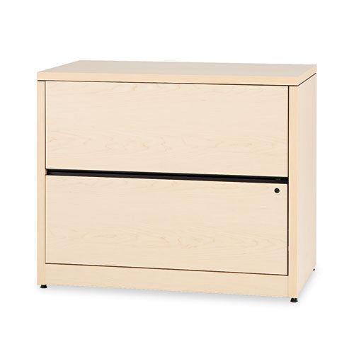 10500 Series Lateral File, 2 Legal/Letter-Size File Drawers, Natural Maple, 36" x 20" x 29.5"-(HON10563DD)